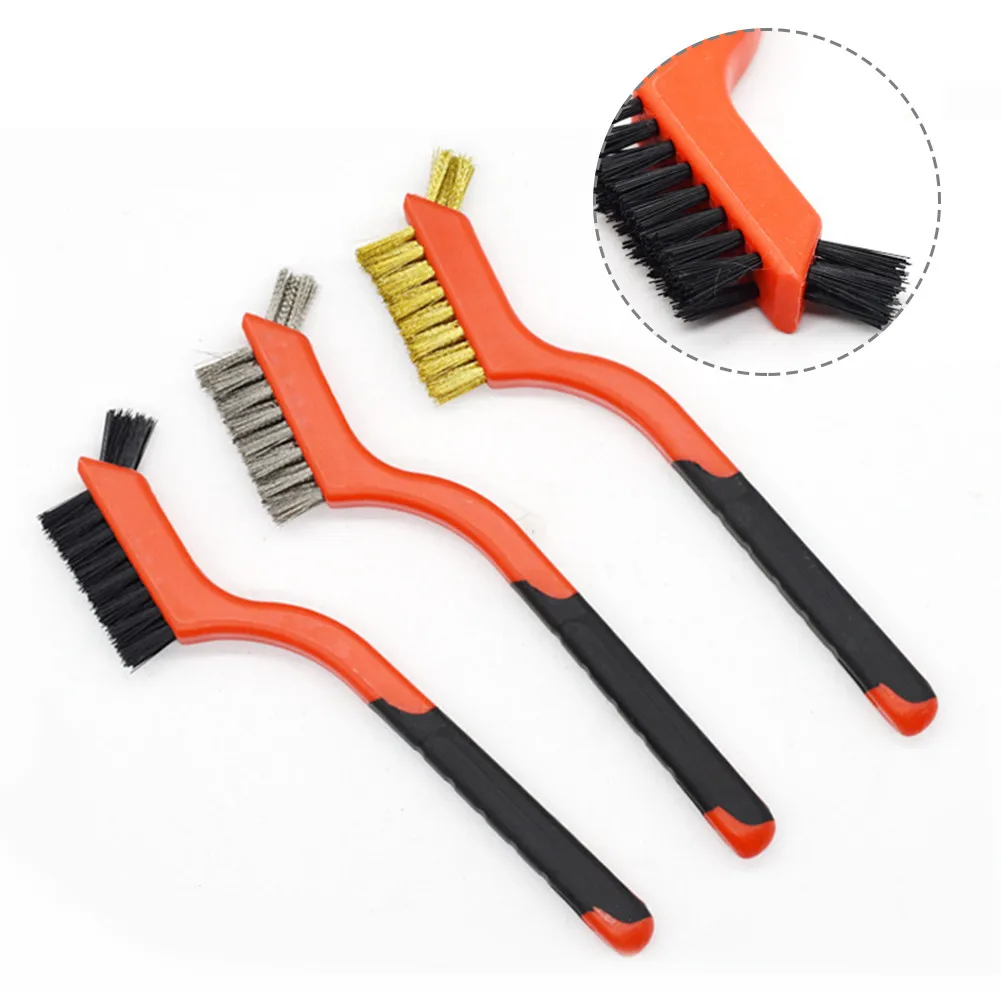 

Burring Cleaning Brushes Gap Rust Remover Brush Copper Wire Stainless Steel Nylon Wire Brush Industrial Cleaning Hand Tools