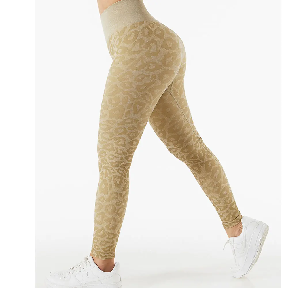 yoga pants New Leopard Peach Hip Leggings Women Fitness High Waist Shorts Pants Seamless Yoga Leggings Running Hip Lift Sweatpants gymshark leggings Leggings