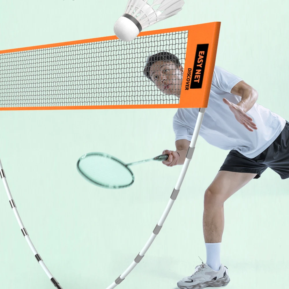 Professional Badminton Net Volleyball Tennis Training Square Net Easy Setup Portable Tennis Carry Bag Kids Adults