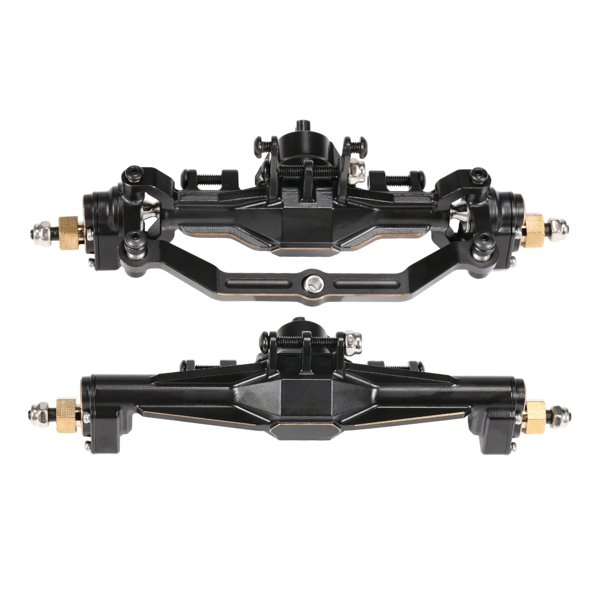 Brass TRX4M Front Rear Portal Axle with Steering Link for 1