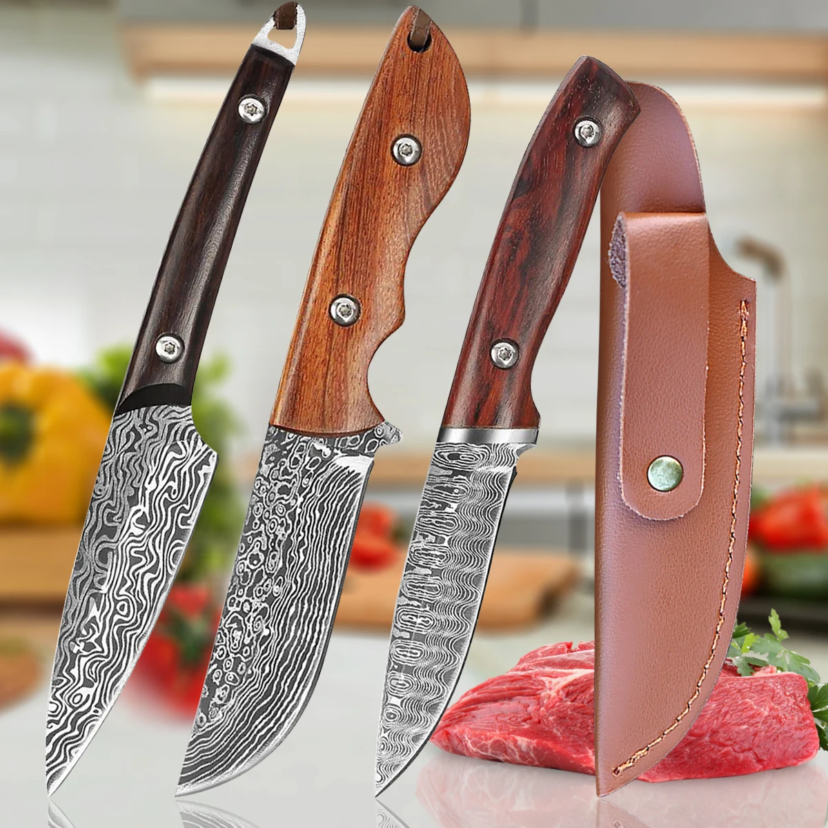 Portable Peeling Knife Mini Chef Barbecue Meat Cleaver Daily Paring