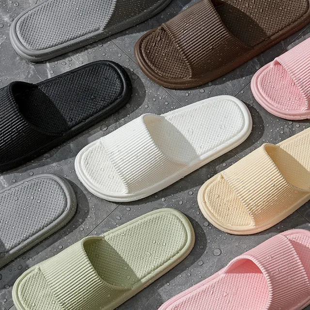 Men Soft Cloud Slippers Summer Beach Eva Soft Sole Slide Sandals Leisure Men Ladies Indoor Bathroom Anti-Slip Shoes Solid Color 6