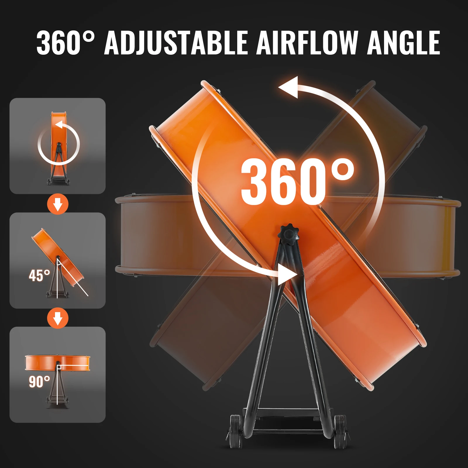 24-Inch High Velocity Drum Fan 8600 CFM 5