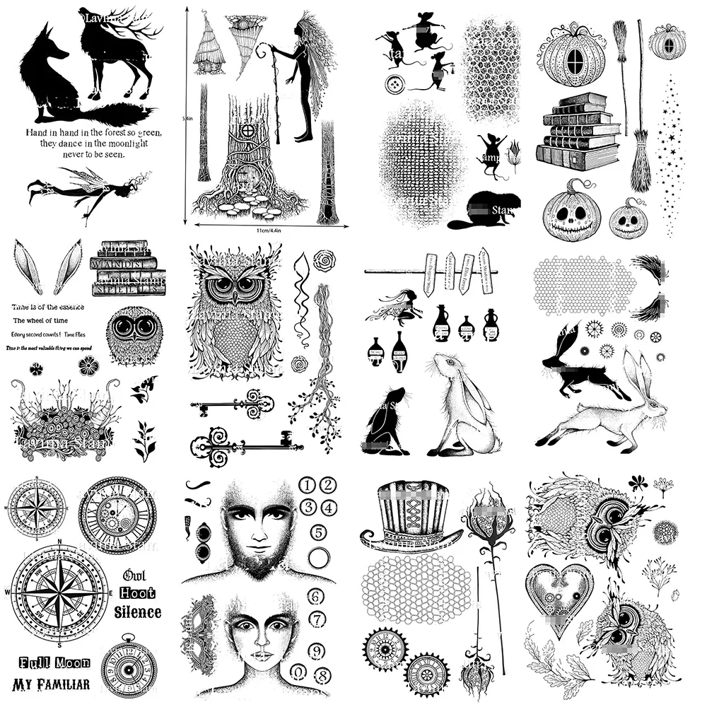 Leaves Plants 2025 Rubber Stamp Fairy series Clear Stamps for DIY Craft Making Card Scrapbooking Photo Album Decor Sheets