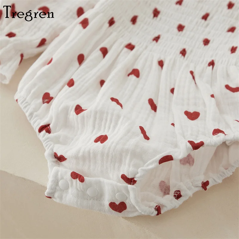 Baby Girl Holiday Print Romper 6