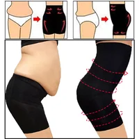 Power Shorts taille haute pour femmes, culotte de contrôle légère en mélange de coton, vêtements floraux et Ultra-respirants 2