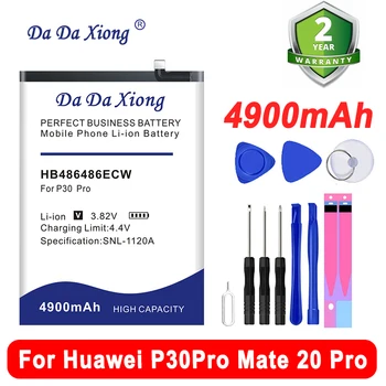 DaDaXiong Brand New 4900mAh HB486486ECW Battery For Huawei Mate 20 P30 Pro Mobile Phone High Quality In Stock With Free Tools