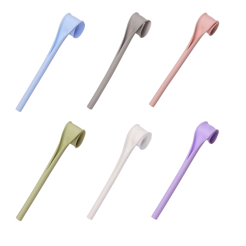 

6 шт./упаковка, многоцветные съемные силиконовые соломинки