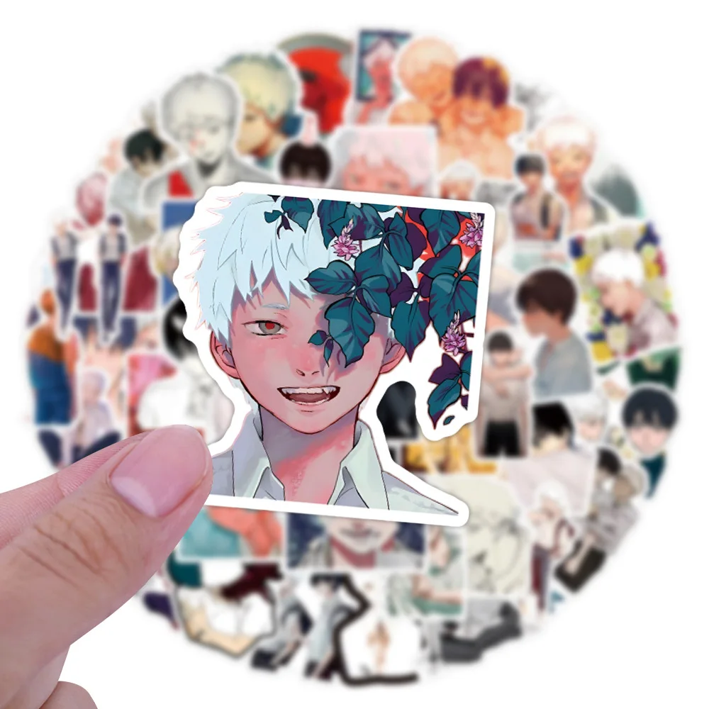 10/50PCS Die Sommer Hikaru Died Aufkleber Horror stil Anime Aufkleber Cartoon Spielzeug Animation Graffiti Laptop Gitarre Fahrrad Aufkleber