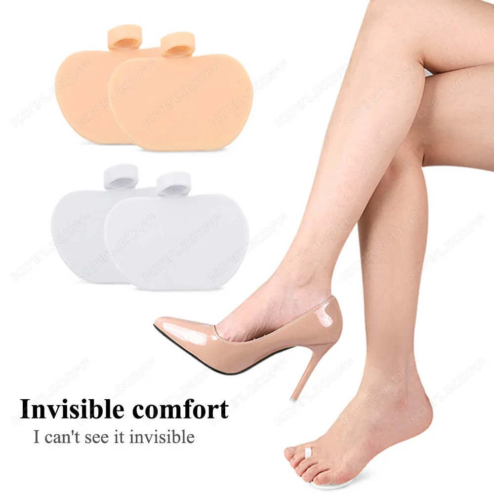 Women Gel Forefoot Insert Cushion Pads Silicone Foot Pain Relief Pads For High Heels Sandals Soft Absorbs Shock