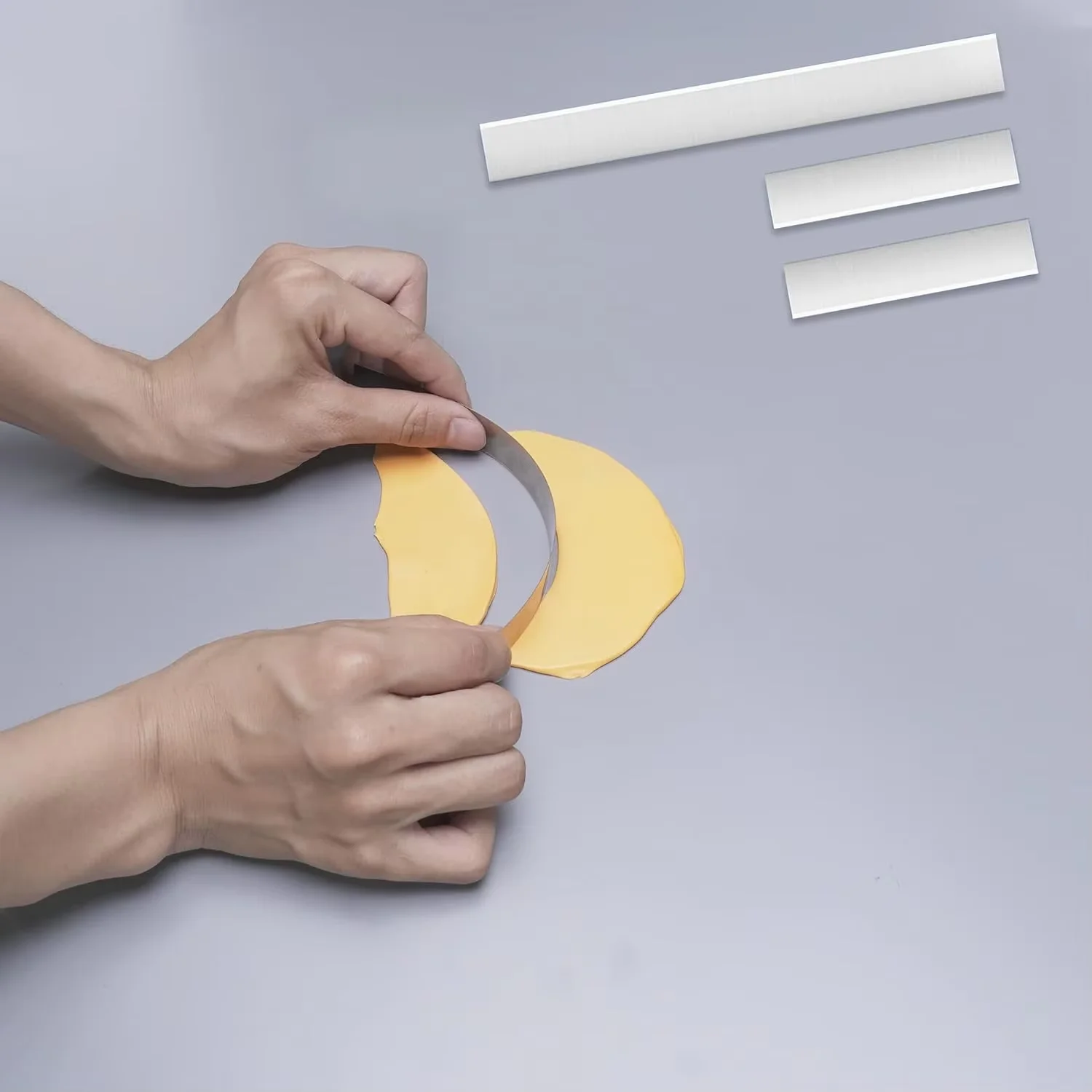 DIY Pottery Flexible Stainless Steel Clay Polymer Clay Cutter Blade Ceramic Tools Modeling Fabric Art Handmade Sculpting