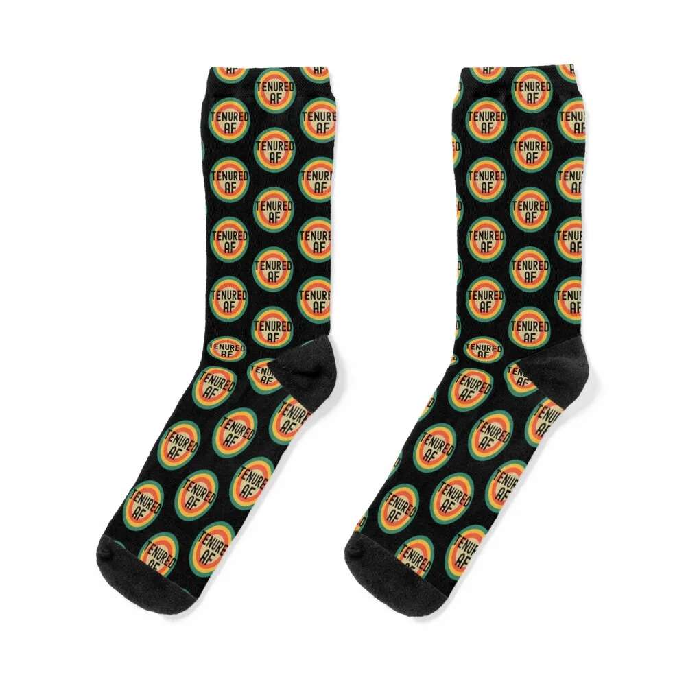 

Tenured AF - Full Professor, Associate Professor, University, Assistant Professor Socks retro floor Mens Socks Women's