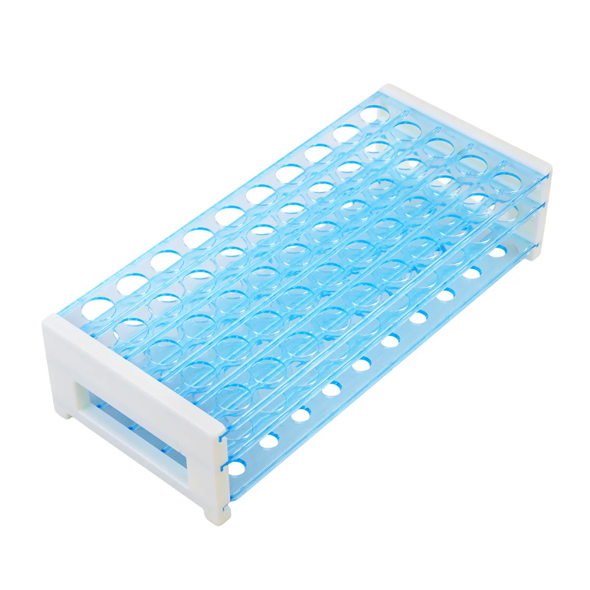 

Test Tube Rack, 50 Vents Test Tube Rack Holder for 15mm Test Tubes, Detachable, Laboratory Supplies Pipe Stand for School ( 50