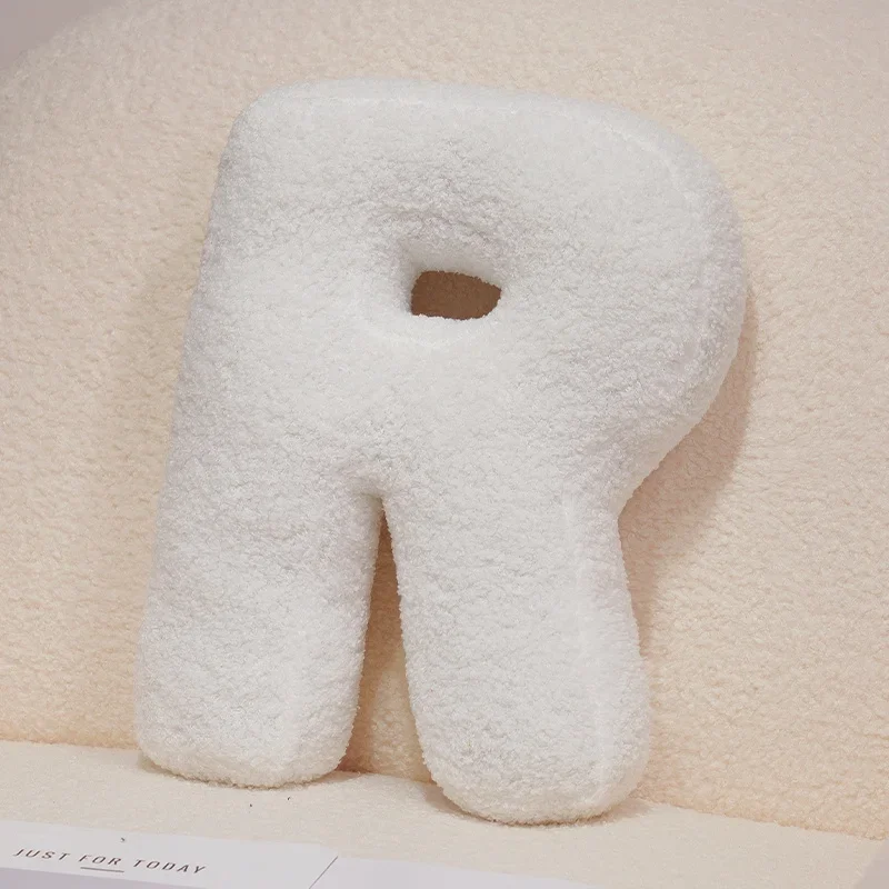 Handcrafted 26-Letter Throw Pillow - Decorative Party Gift for Bedroom and Baby Showers