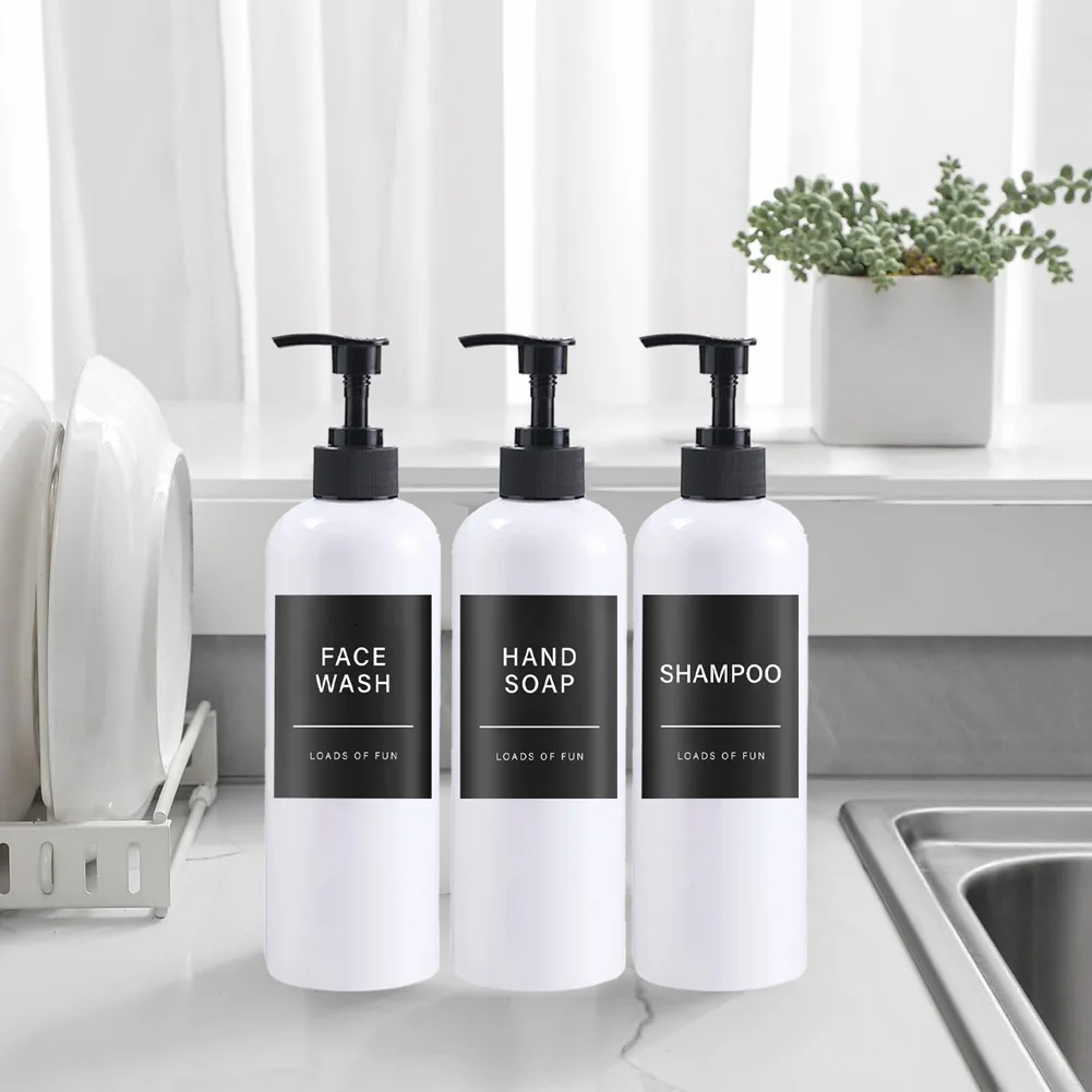 Refillable Pump Bottle Set for Bathrooms 6