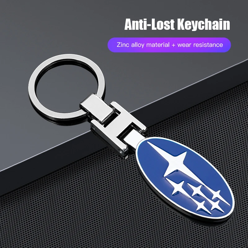 1 יחידה מחזיק מפתחות מתכתי איכותי עם לוגו לרכב עבור סובארו STI WRX פורסטר אימפרזה לגסי אאוטבק XV BRZ טריבקה