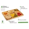 Bamboo Tray Stand Indoor Plate Nursery Plant Holders Garden Saucers Storage Desktop Bonsai Decoration 5