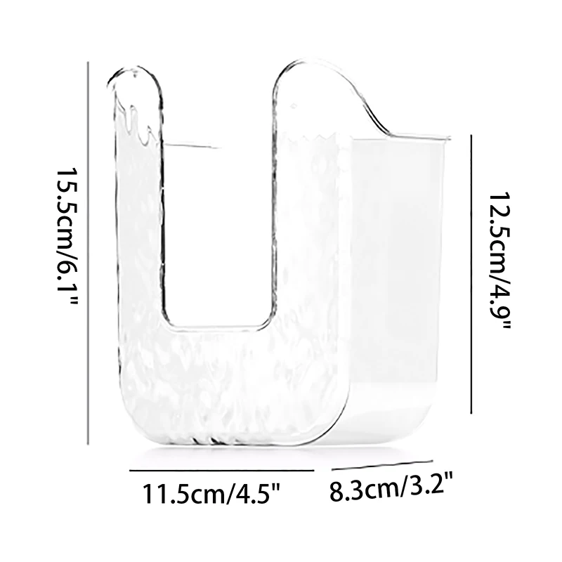 Plastic Wall Mounted Tissue Box Upside Down Punch Free Napkin Container Self-adhesive Space-saving Paper Towel Holder Office paper towel holder tissue holder