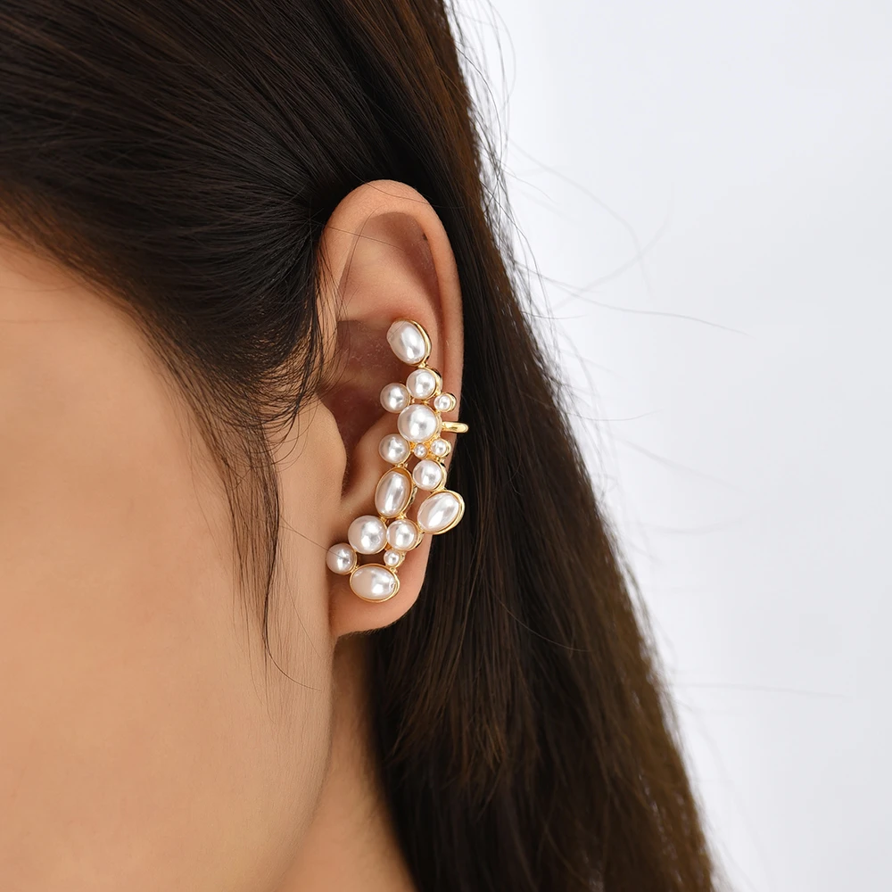 Orecchini a Clip eleganti alla moda imitazione perla polsino dell'orecchio  per le donne fascino cartilagine arrampicata orecchini regalo gioielli da  sposa moda| | - AliExpress