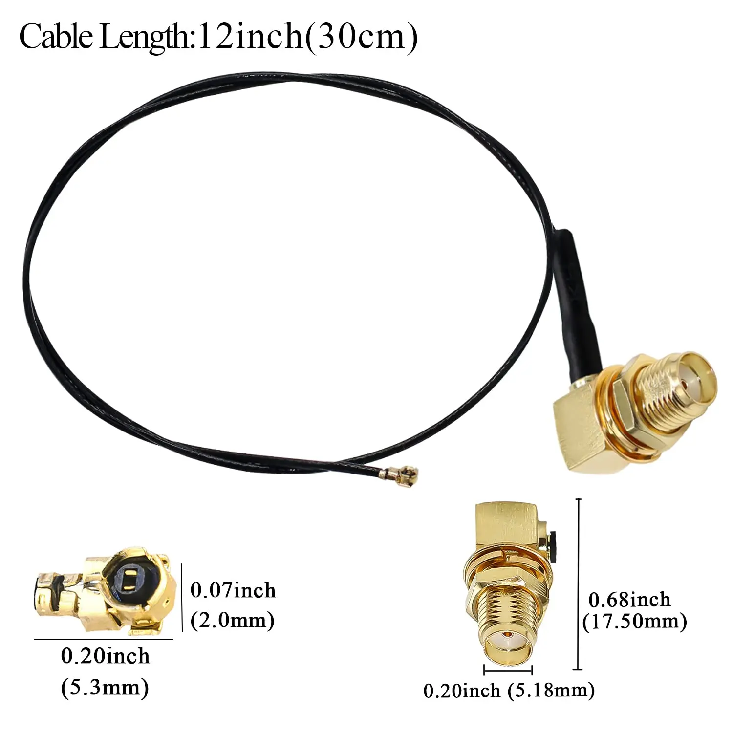 WFL W.FL MHF4 IPX4 Femmina 1,13 Mm Cavo Coassiale Treccia - Foto 5