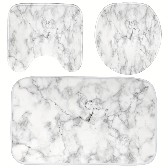 Marble Print Bathroom Set 5