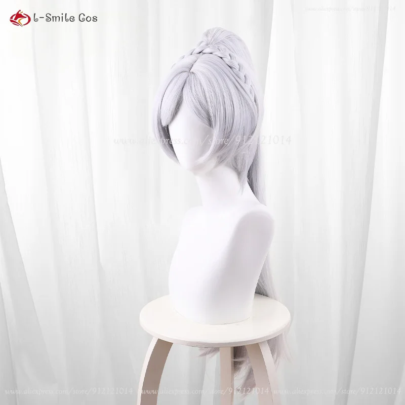 Frierenn Cosplay Perücke 65cm Silberweiß Synthetik Hitzebeständig Anime Halloween 30 Frierenn Cosplay Perücke 65cm Silberweiß Synthetik Hitzebeständig Anime Halloween 19