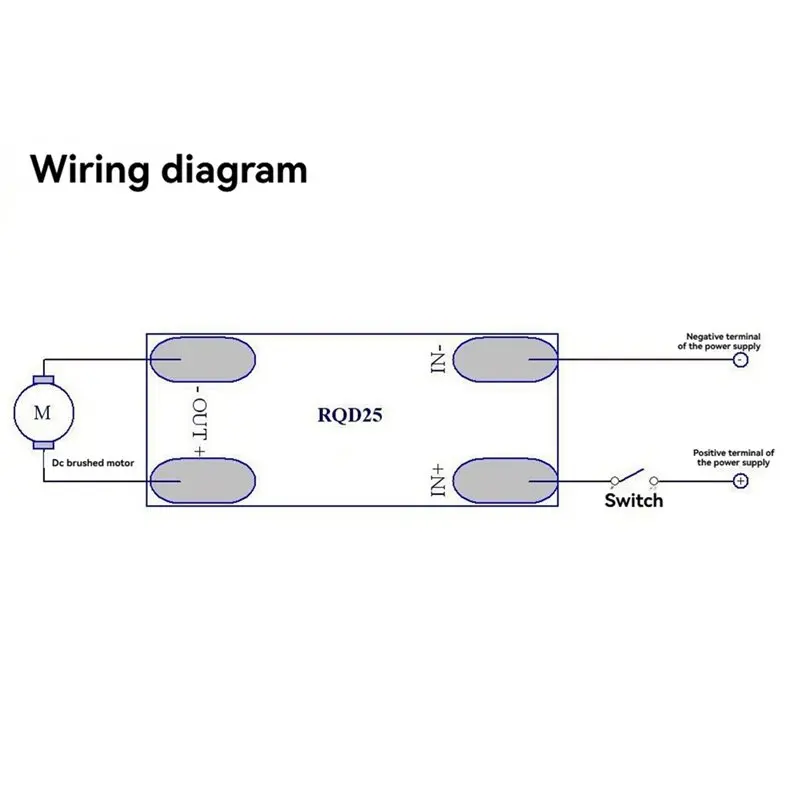 AYHF RQD25 5V-9V 브러시드 DC 모터 소프트 스타트 회로 모듈 PWM 제어 조정 가능한 시간 지연 기능