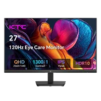 KTC 27 Inch Computer Monitor - QHD (2560 x 1440) Display, Up to 120Hz Monitor, IPS Panel H27D9