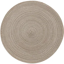 Boho Chic Cotton Woven Coasters - Set of 2, Heatproof & Multicolored - Perfect - Round (5)
