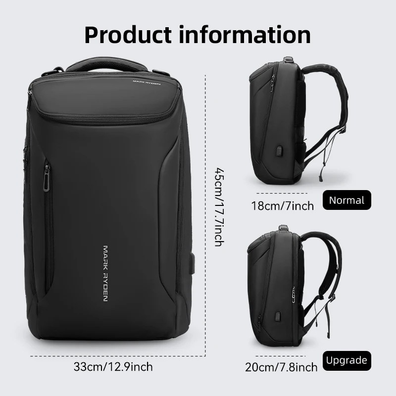 MARK RYDEN Multifunctional 15.6 inch Laptop Backpack Men Wholesale COMPACTO PRO Water Repellent 5
