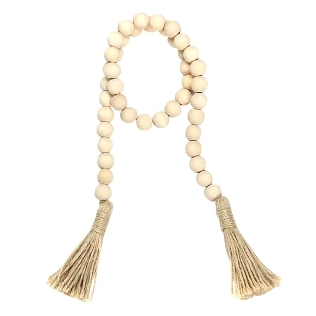 5 Styles Gyöngyök Rusztikus Természetes Fa Gyöngy Koszorúkák Parasztház Diy Dekoráció Rattan Makrame Fal Lógó Boho Dekorációk - Image 2