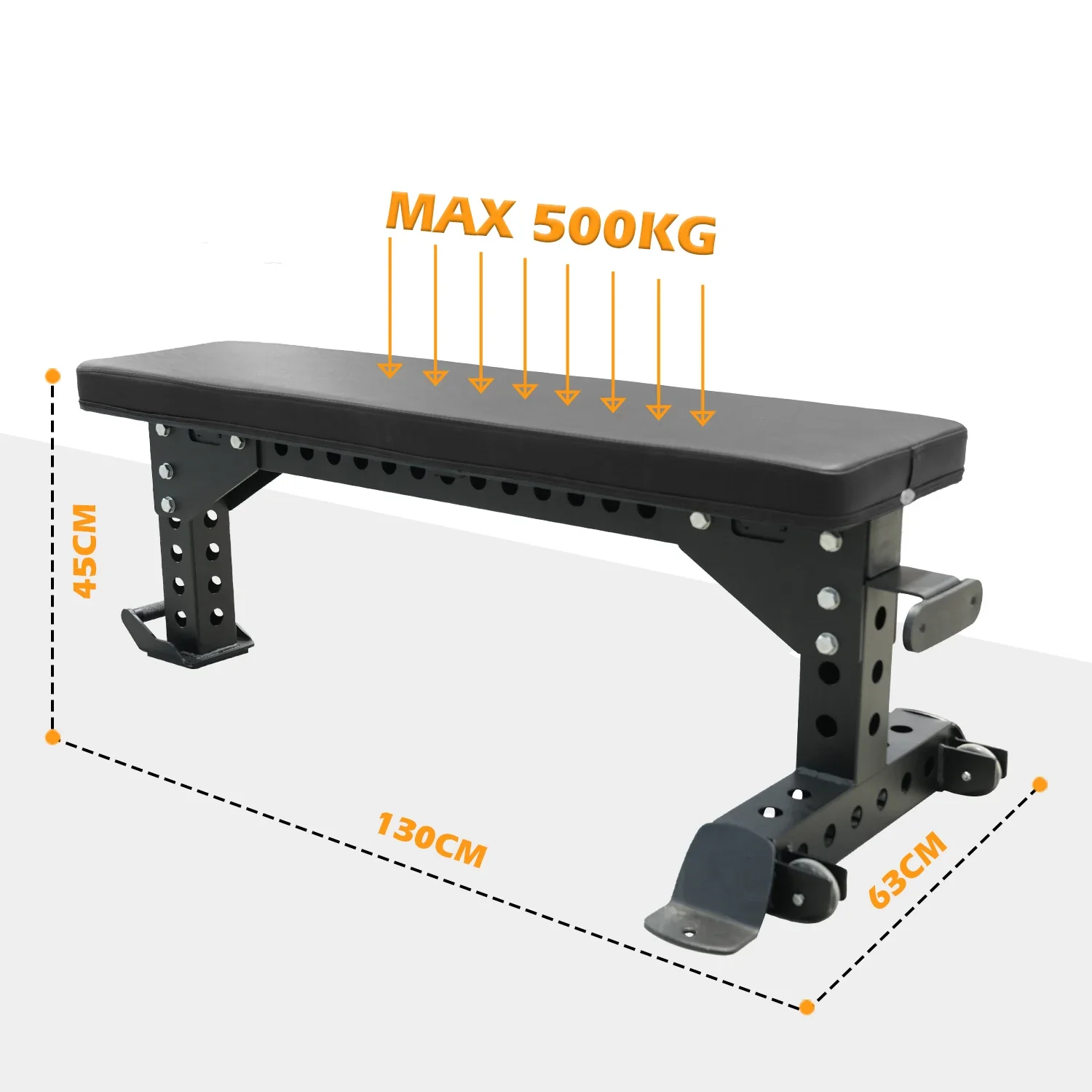 Commercial Fitness Flat Weight Bench Multifunction Bench Press Exercise Workout Flat Weight Gym