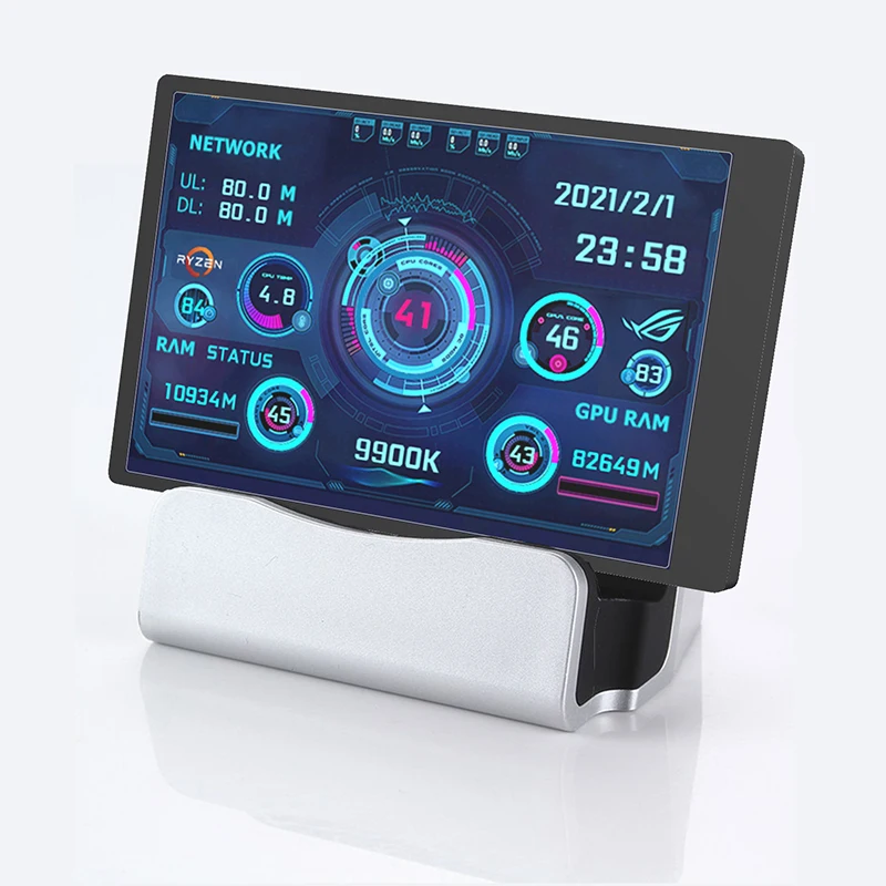 Polegada Ips Tipo-c Tela Secundária Monitor de Computador Faça Você Mesmo Usb-tipoc Tela Secundária para Windows Built-in Software 3.5 - Imagem 2