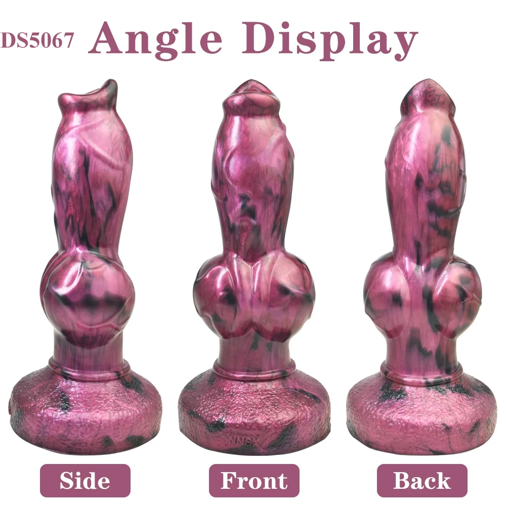Silicone fantasia lobo dildo 2.95 Polegada de espessura nó butt plug massager da próstata homens brinquedo do sexo anal para as mulheres estimulador vaginal