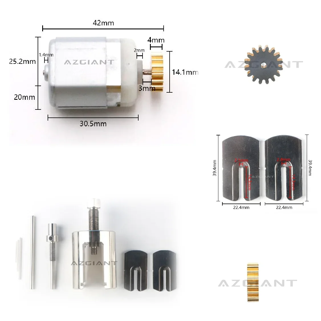 Locking Power, Door Lock Actuator for Renault Megane Scenic, DC Motor Pinion Gear, Worm Puller Remover Tools