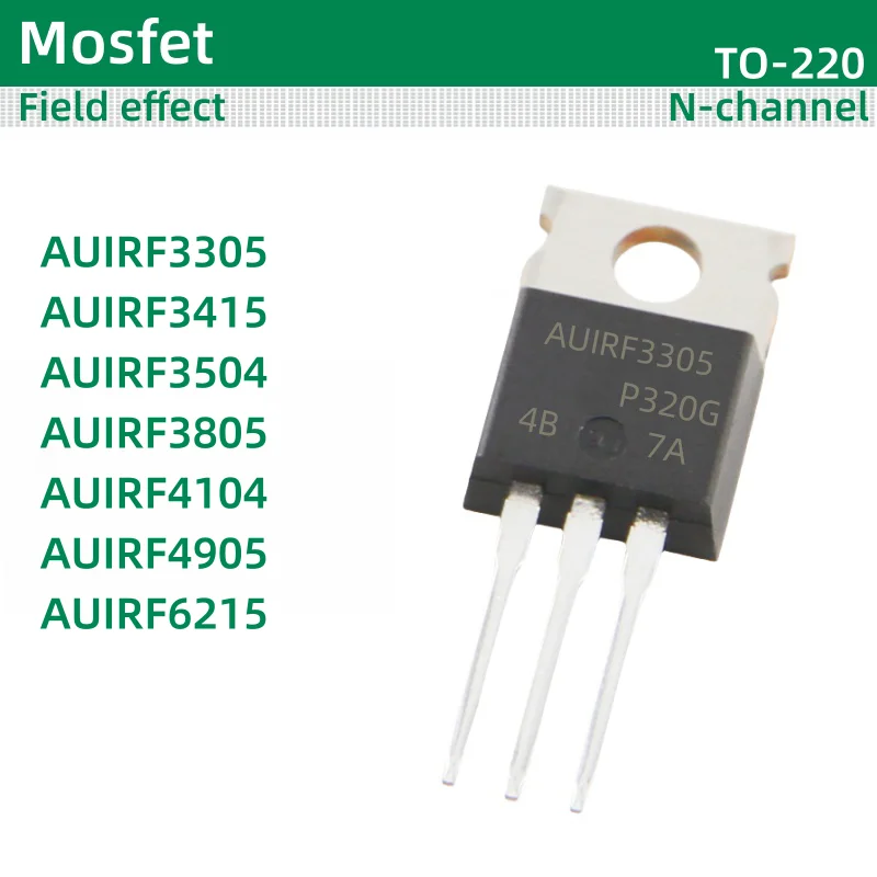 

5 шт./лот МОП полевой эффект TO-220 упаковка AUIRF3305 AUIRF3415 AUIRF3504 AUIRF3805 AUIRF4104 AUIRF4905 AUIRF6215