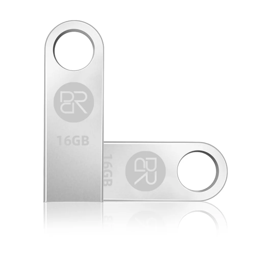 BR Metal USB Flash Drive 32GB 64GB USB 2.0 Memory Stick 16GB Pendrive Waterproof U Disk Pen Drive Flash