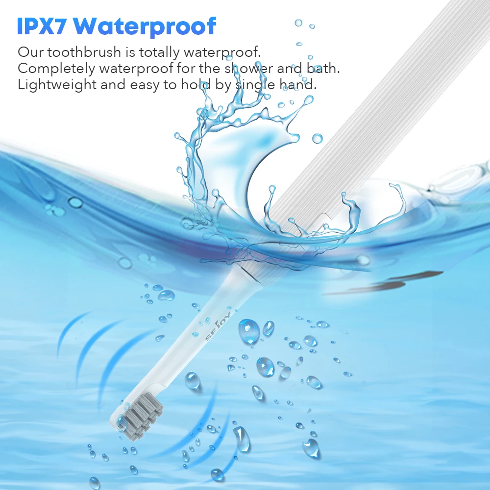 Description Picture 3 of itemSEJOY Sonic Electric Toothbrush Oral Cleaning Personal Care Appliances IPX7 5 Modes Smart Rechargeable Automatic Toothbrush