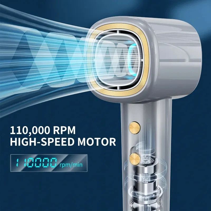 High Speed Hair Dryer Negative Ion Hair Care 110000Rpm Constant Temperature And Quick Drying Low Noise Personal Styling Tool 5