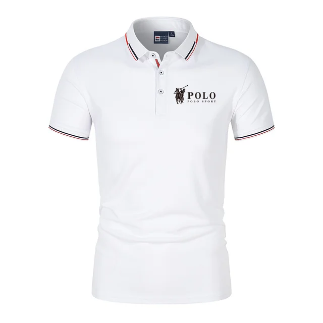 Polo d'été premium pour homme, séchage rapide, respirant, décontracté, mode business, sport, manches courtes, vêtements pour homme 1