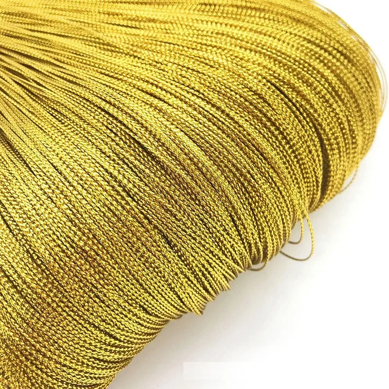 Luxurious Metallic Gold and Silver Crafting Cord - 100m, 1mm Thick