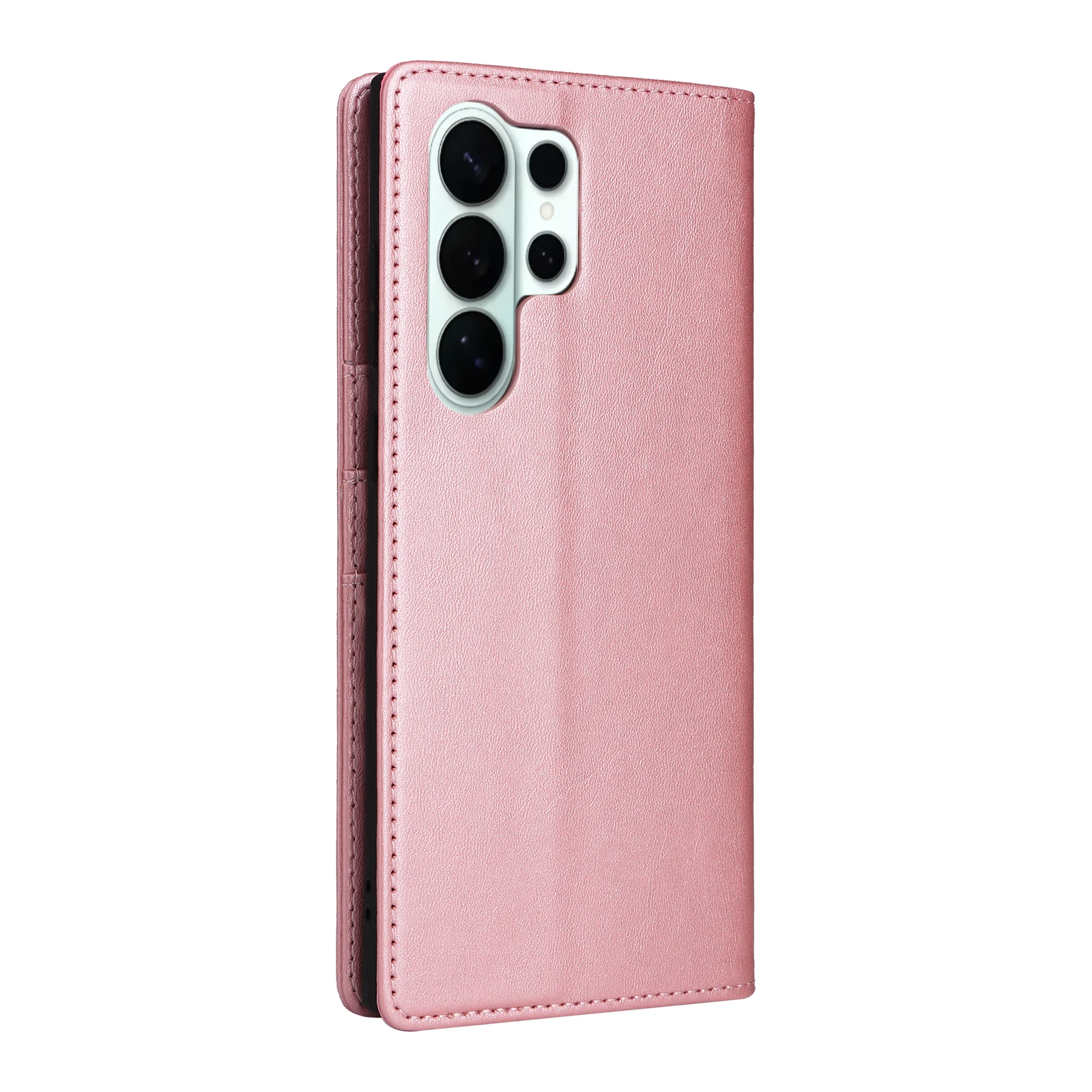 Premium PU Leather Wallet Phone Case with Card Slots and Magnetic Closure