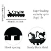 Love Cat Design Key Holder: Metal Wall Mounted Rack Hook, Ideal for Wall Hanging Storage and Key Organization 3