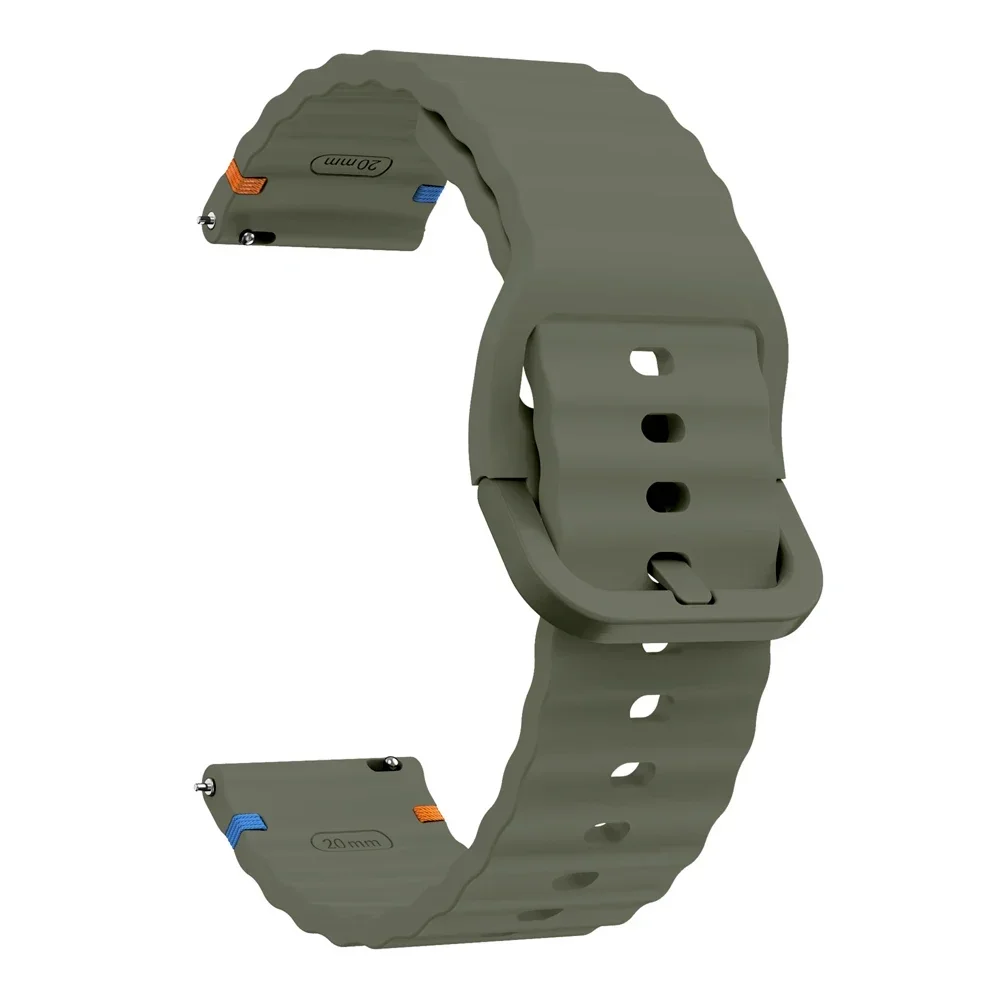 Universal Silicone Wave Bracelet – 22mm/20mm Watch Strap
