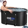 Large Oval Ice Bath Tub Athletes 129 Gal Recovery Portable Cold Plunge Tub Natural Post-Workout Immunity Boost- Spacious 3.93 ft 1