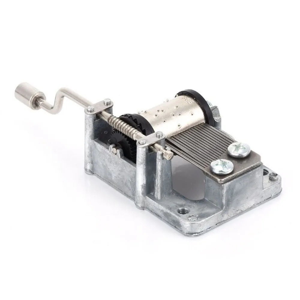 Mini Hand Cranking Music Movement DIY Music Box Decorative Collectibles 14 Designs Music Available Cute Christmas Gift with box 2