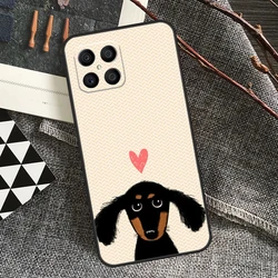 Adorable Cartoon Dachshund Sausage Dog Phone Case Cover for Honor 90 (16475)