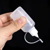 50/30/10ml Plastic Squeezable Tip Bottle Refillable Applicator Bottles with Needle Tip Cap for Glue Pigment Oil Liquid Dispenser 3