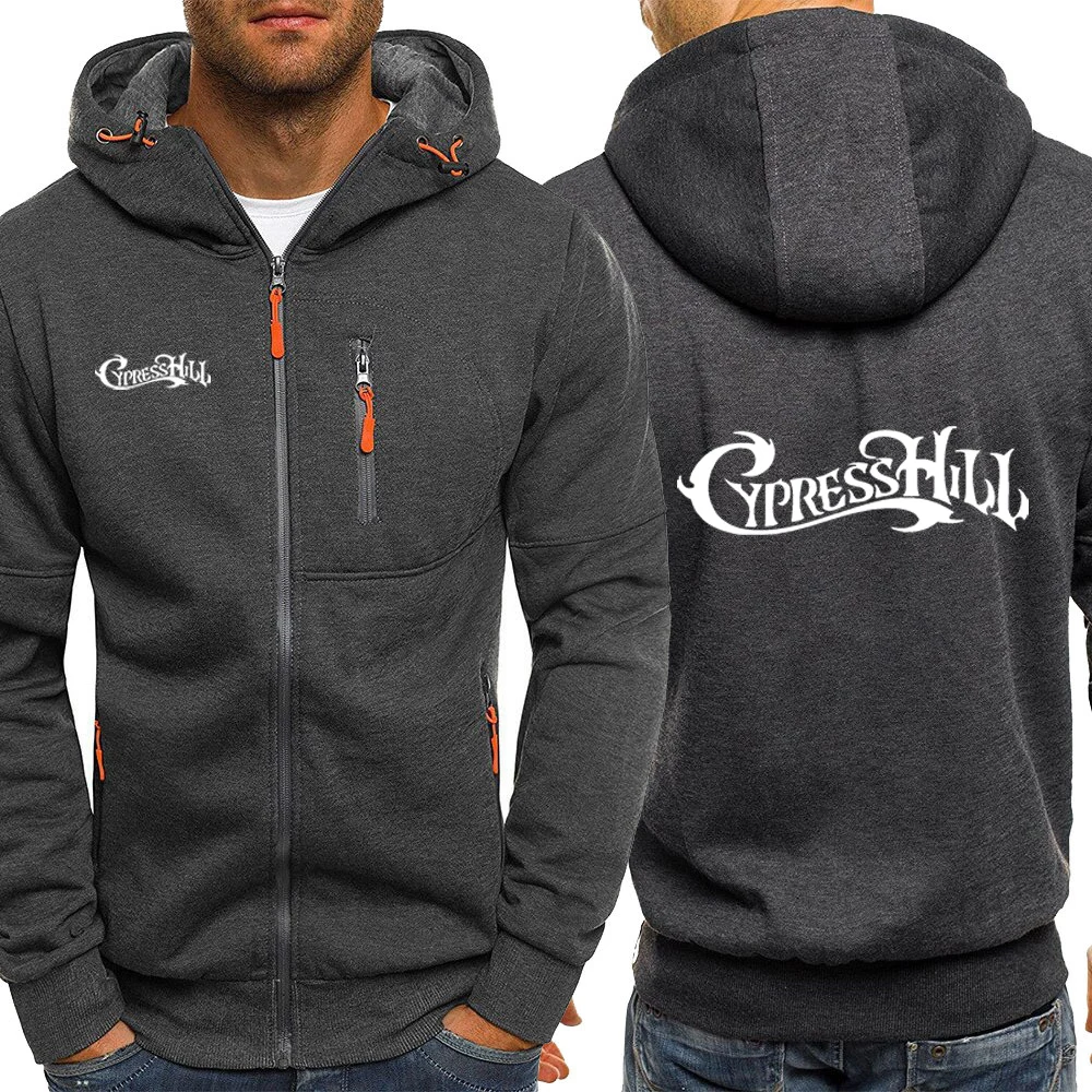 Men's Comfortable Drawstring Cardigan Zipper Long Sleeve Hoodie