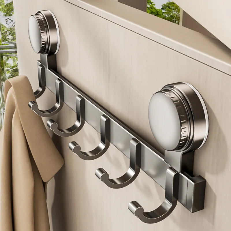 Suction Cup Bathroom Hooks Towel Hanger Nail Wall Rack Coat Clothes